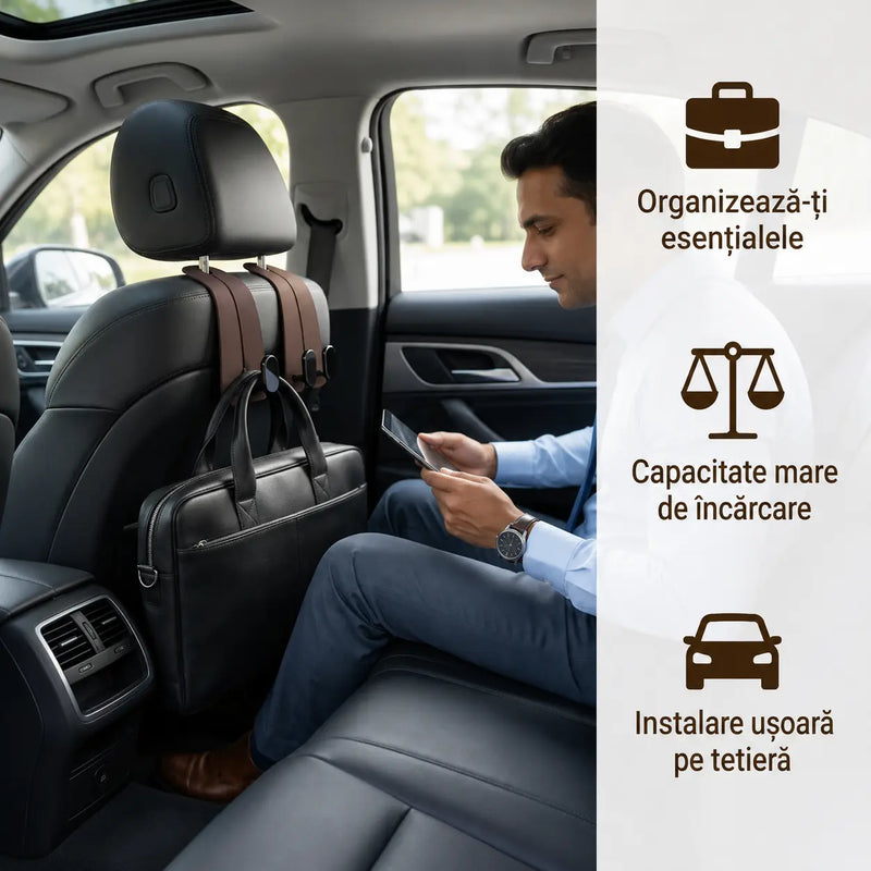 carlig pentru tetiera masinii